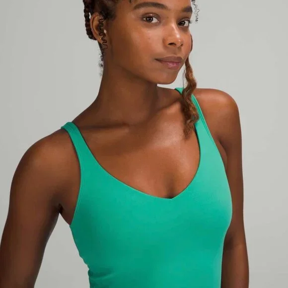 NWT Lululemon Align Waist-Length Tank Top - Maldives Green - Picture 8 of 8